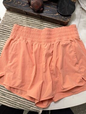 Old Navy Coral Elastic-Waist Athletic Shorts